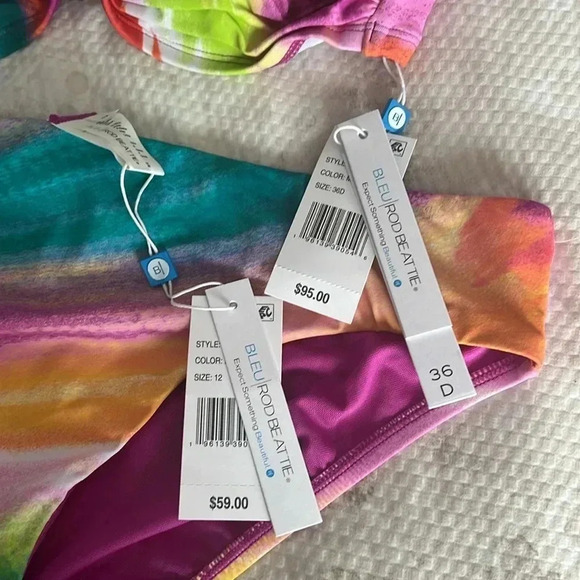 Bleu by Rod Beattie Women's Splash Out Shirred Bikini Top and Bottom - Picture 12 of 14